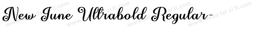 New June Ultrabold Regular字体转换